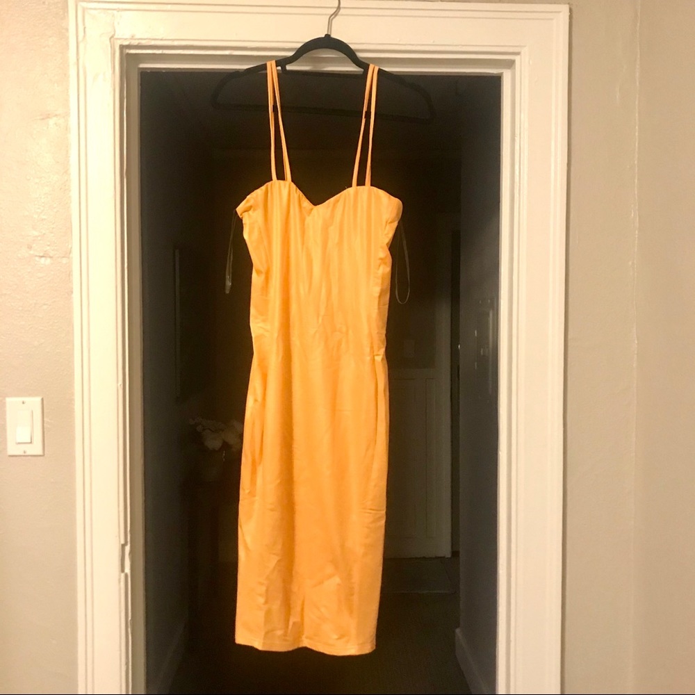 Orange Sweetheart Dress